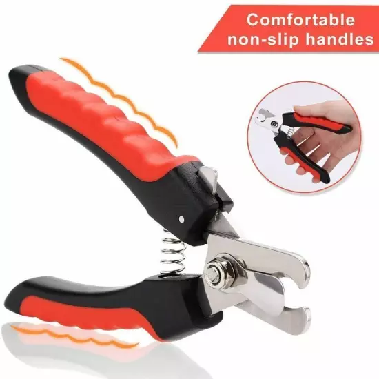 Dog Nail Clippers Nail Trimmer With Safety Guard Razor Pet Grooming