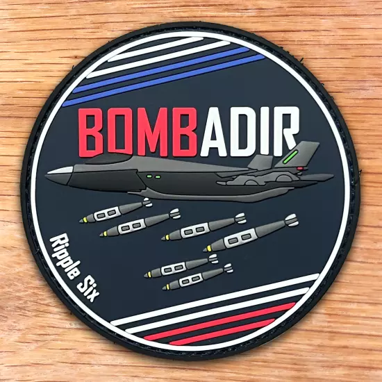 ISRAEL AIR FORCE LOCKHEED MARTIN ISRAEL BOMBADIR RIPPLE SIX PVC PATCH 3D F-35I