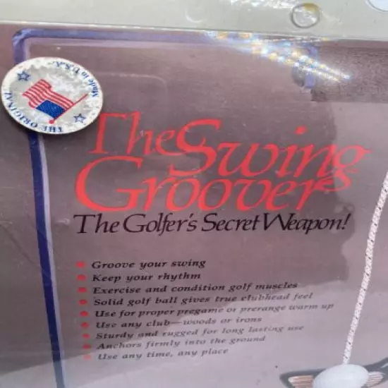 Vintage 1987 The Swing Groover- Model 202- Golf aid NOS! USA