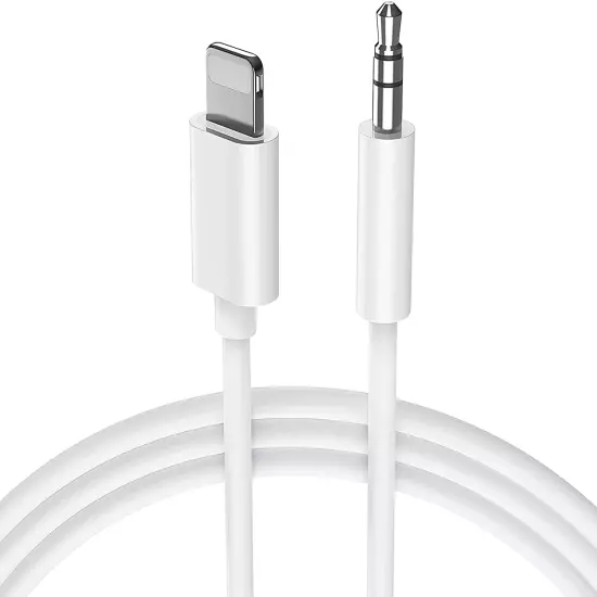 Aux Cord for Iphone 13, 3.3Ft Apple Mfi Certified Lightning to 3.5 Mm Headphone 