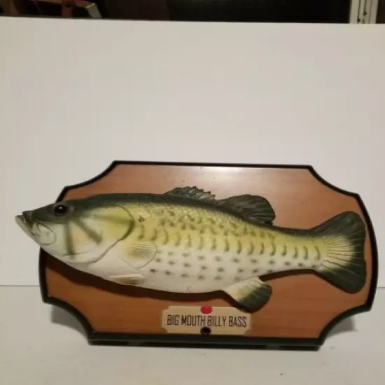 Gemmy Big Mouth Billy Bass Singing Fish 1999 Vintage Don't Worry Be Happy 