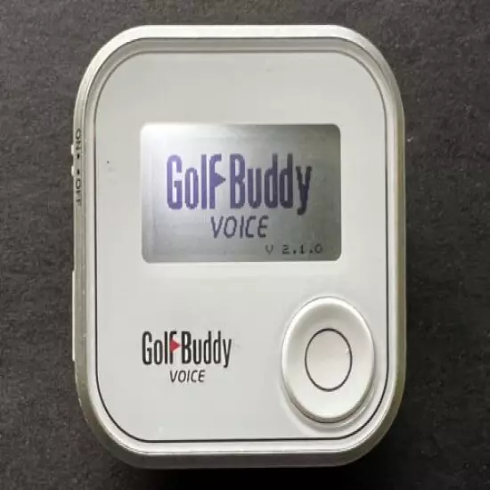 GolfBuddy Voice GPS Range Finder with Belt Clip & Quick Start Guide