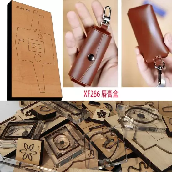 New Japan Steel Blade Wooden Die Lip Balm Case Leather Craft Punch Hand Tool Cut