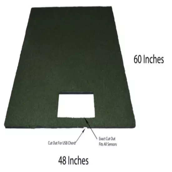  48" x 60" Artificial Synthetic Turf Golf Mat For Optishot Indoor Simulator Mats