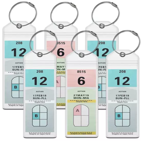 6X! *REUSABLE* Luggage Tag/eTag Holders for Royal Caribbean & Celebrity Cruise