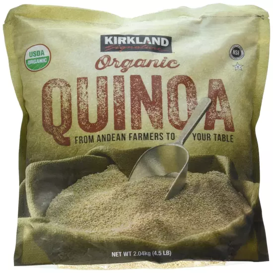 Kirkland Signature Organic Gluten-Free Quinoa From 4.5 Pound (Pack of 1) 