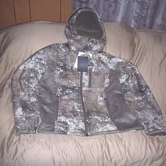 Mens Sm Camo Jacket Tundra Suede Hunting Coat Scent Control Berber Loft Lined