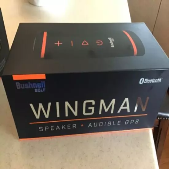 New Bushnell Golf Wingman Bluetooth Speaker with Audible GPS Unopened Free ship 