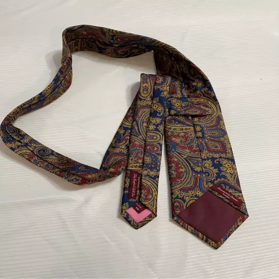 Seaward & Stearn London The English Silk Paisley Neck Tie