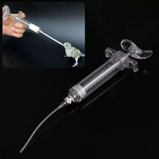 Bird Feeder Syringe Kit: Precision Feeding with Stainless Steel Tubing & Forceps