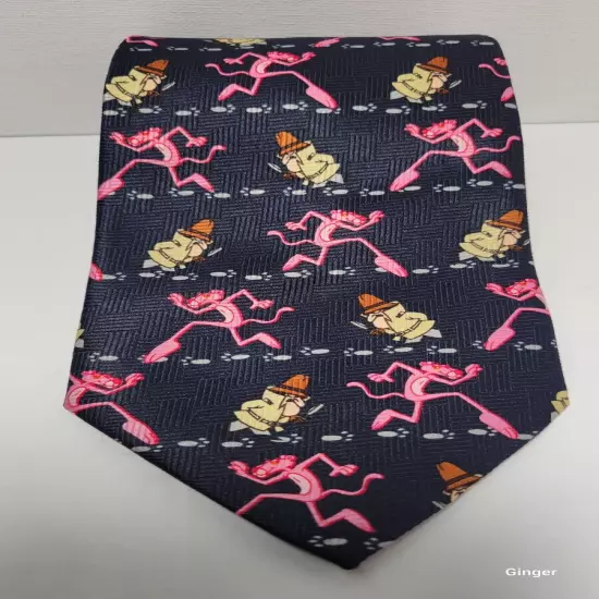 Pink Panther neck tie, vintage novelty