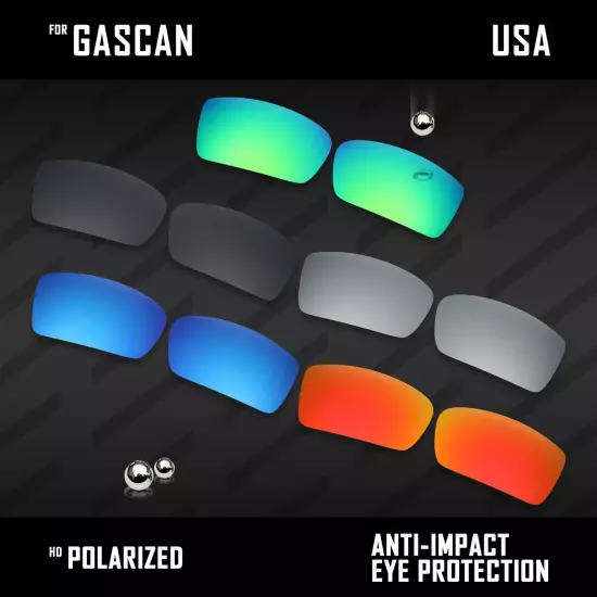 Anti Scratch Polarized Replacement Lenses for-Oakley Gascan OO9014 Options