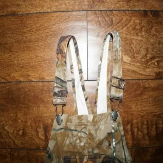 OUTFIDDERS RIDGE YOUTH CAMO OVERALLS SIZE 14 EUC