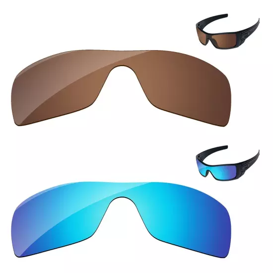 Lensology Polarized Replacement Lenses For-Oakley Batwolf OO9101 Multi-Options