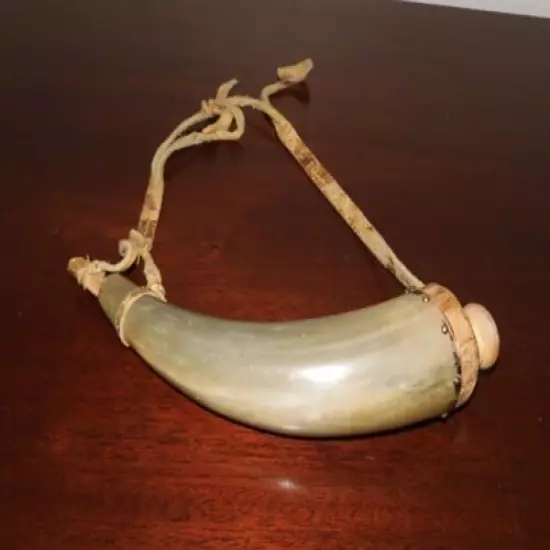 Authentic Vintage Powder Horn