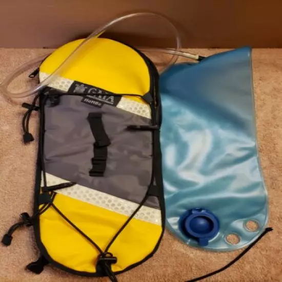 GAIA Hydration Pack Water Bag Backpack Hiking Glows in the Dark ~ No Straps