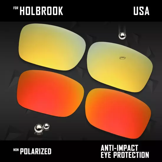 Anti Scratch Polarized Replacement Lenses for-Oakley Holbrook OO9102 Options