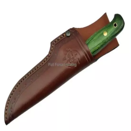 J&V Adventure Knives Puma Utility Knife Green Cocobolo Steel Fixed Blade Hunting