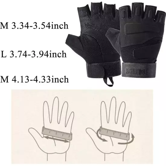 Wekin Tactical Gloves Full/Half Finger for Cycling M