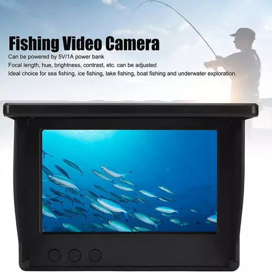 5.0/4.3 Inch Display Underwater 220° Fishing Camera Waterproof 9 Hours Endurance