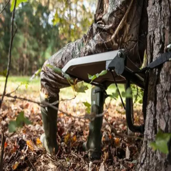 Low Treestand Seat Marsh Ground Turkey Duck Waterfowl Hunting Steel Camping Hike