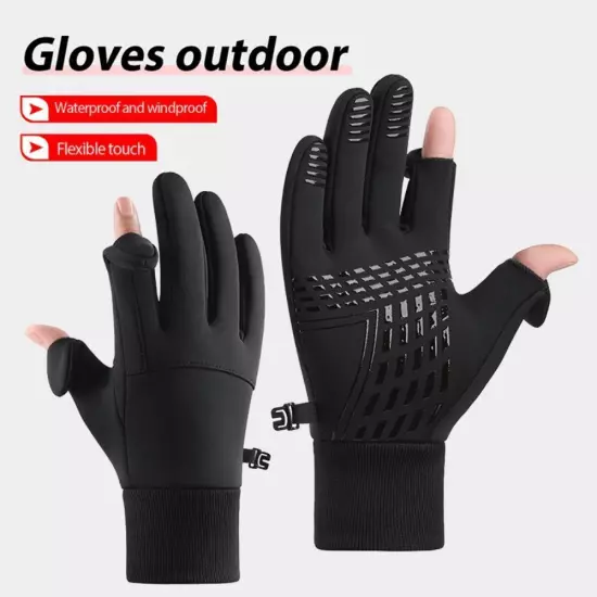 Winter Outdoor Sports Running Glove Warm Touch Screen Fitness Full Finger Gloves