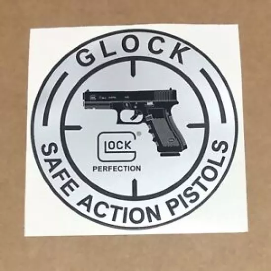 GLOCK Perfection Safe Action Pistols Round FIREARMS DECAL LOGO STICKER