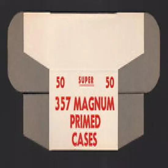 SUPER Ammunition Box, 357 Mag Primed Cases (Box only)