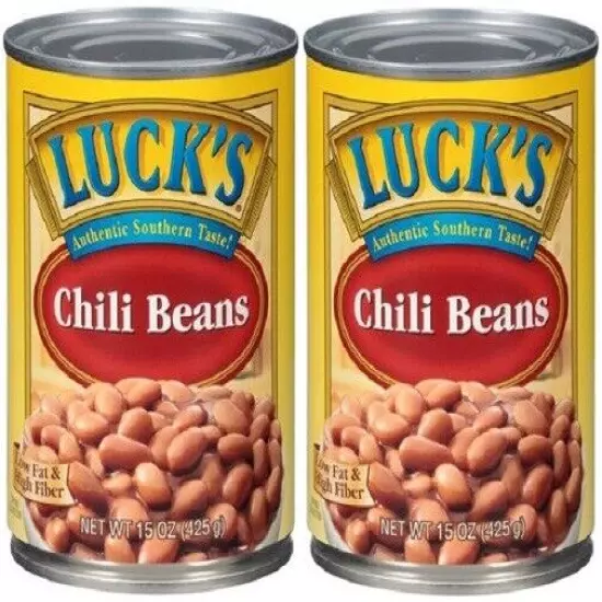 Luck's Chili Beans 2 Can Pack