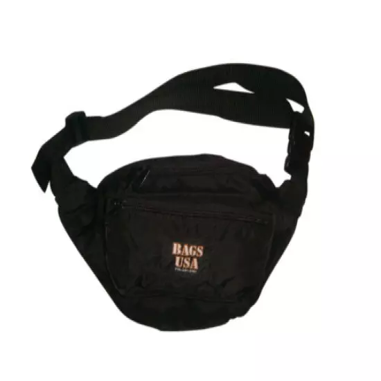 Fanny Pack Large Triple Compartment ,Waist Bag, Durable Nylon Made In USA.