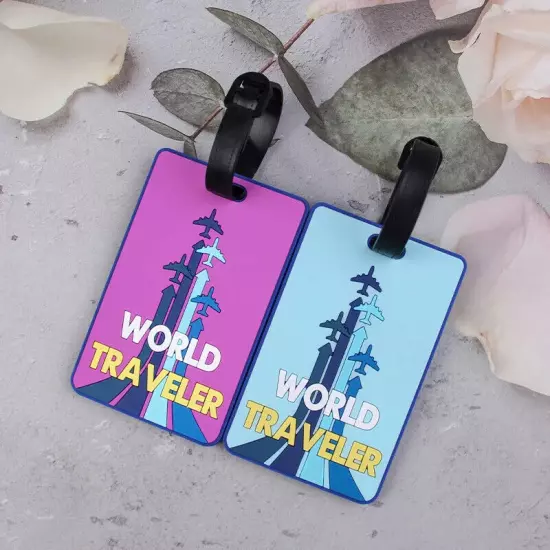 Travel Luggage Tag Creative Suitcase Silicone Portable Label Name Address ID Tag