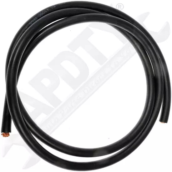 APDTY 157318 4 Gauge Black Battery Cable