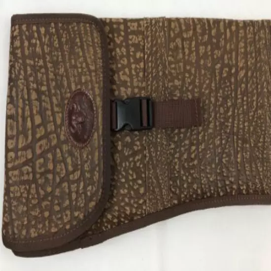 CAPE BUFFALO HIDE SOFT CASE SHOTGUN SLEEVE SLIP 52" BROWN Fit Beretta Krieghoff