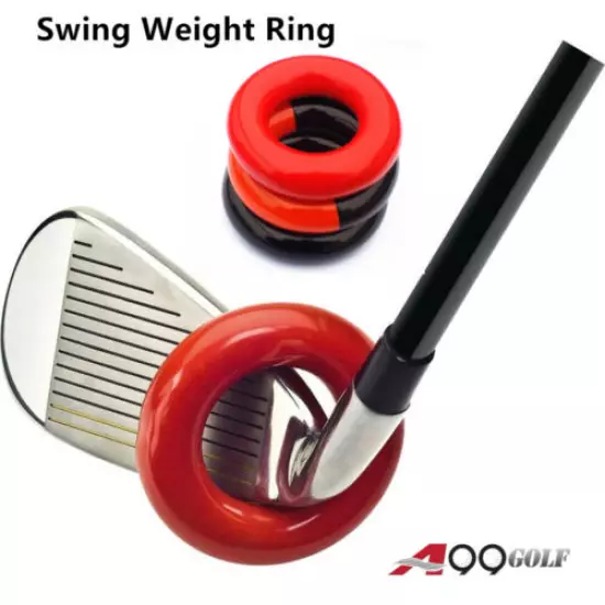 A99Golf Club Weighted Swing Ring Training Aid - Swing Warm-Up Tool, warm muscles