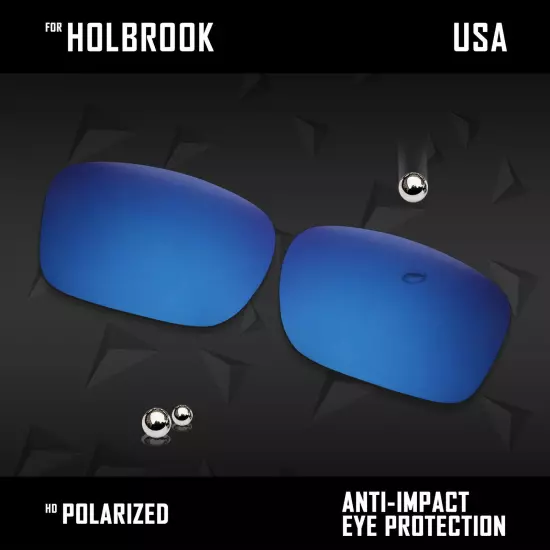 Anti Scratch Polarized Replacement Lenses for-Oakley Holbrook OO9102 Options