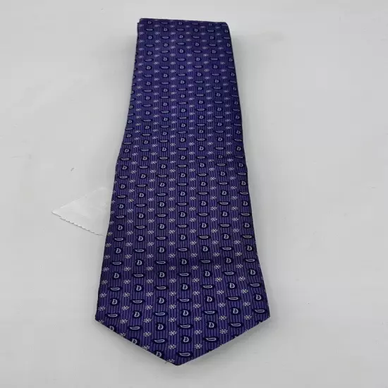 NEW ETON Mens 100% Silk Tie Purple NWT FREE Shipping