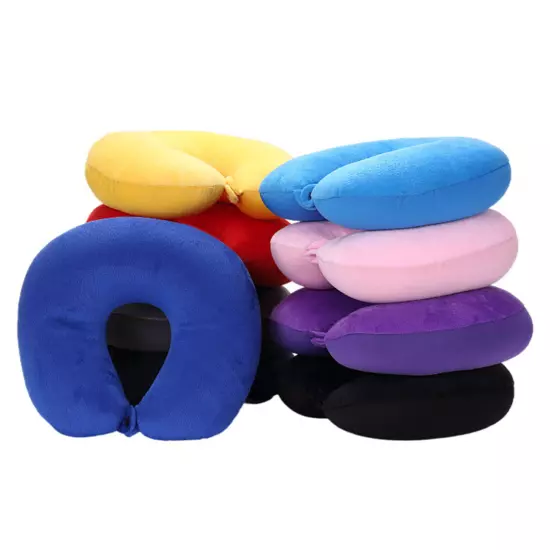 Travel Pillow Memory Foam-Head Neck Support Airplane Pillow For Traveling, Car