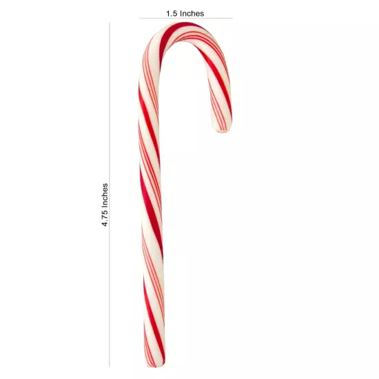 Candy Cane Peppermint Flavored Candy - 120 Individually Wrapped Pieces