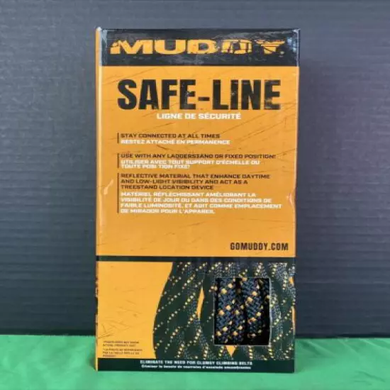 MSA500 Muddy Safe-Line Treestand Braided Nylon Life Line for Hunting 30ft