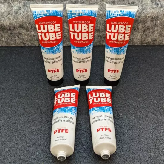 5 New Lube Tube 4 oz. Teflon Lubricant Pool Spa Filter Rubber O-Ring Gasket Lube