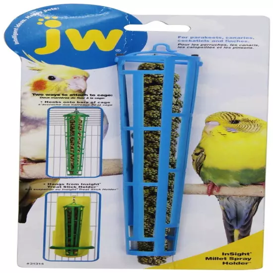 JW Pet Company Insight Miller Spray Holder Treat Stick Plastic Bird Feeders