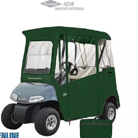 EZGO Premium Drivable 2 Person Golf Cart Enclosure Cover Color: NAVY