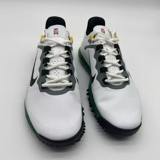 Nike TW '13 White Black Pine Green Tiger Woods Masters DR5752-100 Size 7