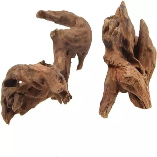 4 SIZES Aquarium Sinkable Driftwood Fish Tank Decoration High Quality Wood