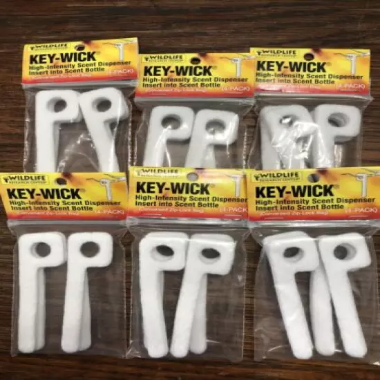 6-Packs of 4 Wildlife Research Center Key-Wick High-Intensity Scent Dispenser