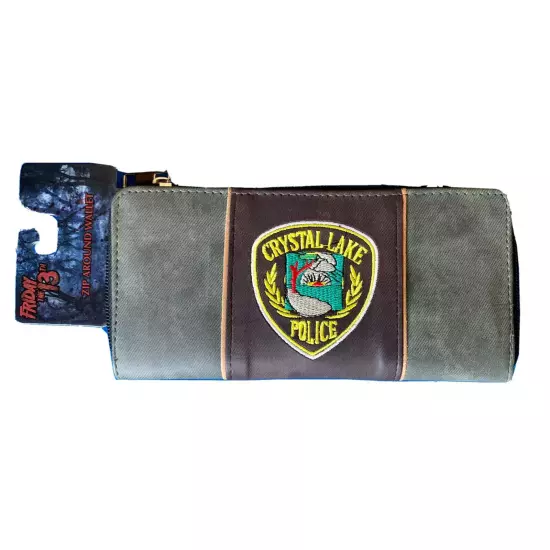 NWT -Friday The 13th Jason Voorhees Wallet Crystal Lake Police Horror Zip Around