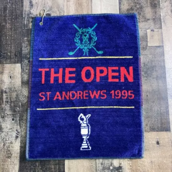 Vintage St. Andrews 1995 Golf Open Towel Scotland 14”x18”