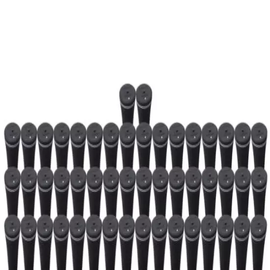 100 pcs - Tour Pro Soft Black Midsize Golf Grips