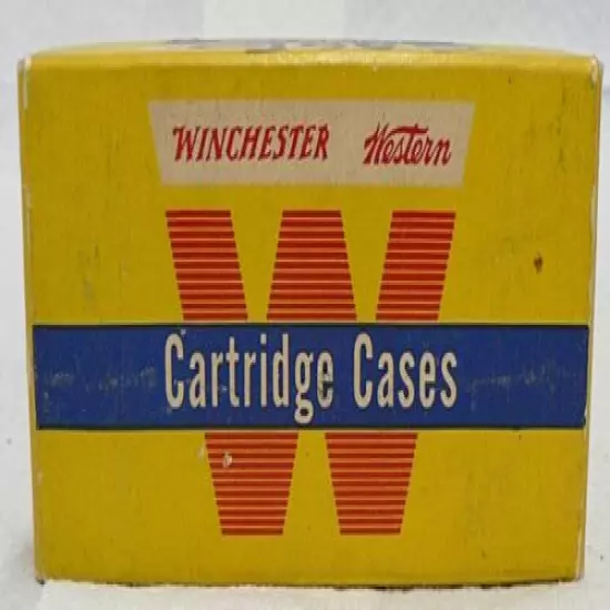 WINCHESTER WESTERN 222 REMINGTON CARTRIDGE CASES EMPTY AMMO BOX