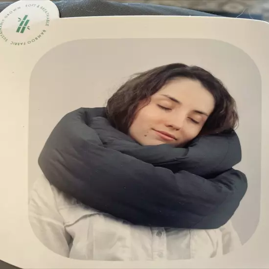 Huzi Infinity Pillow - Travel Neck Pillow - Versatile Soft 360 Support Scarf 